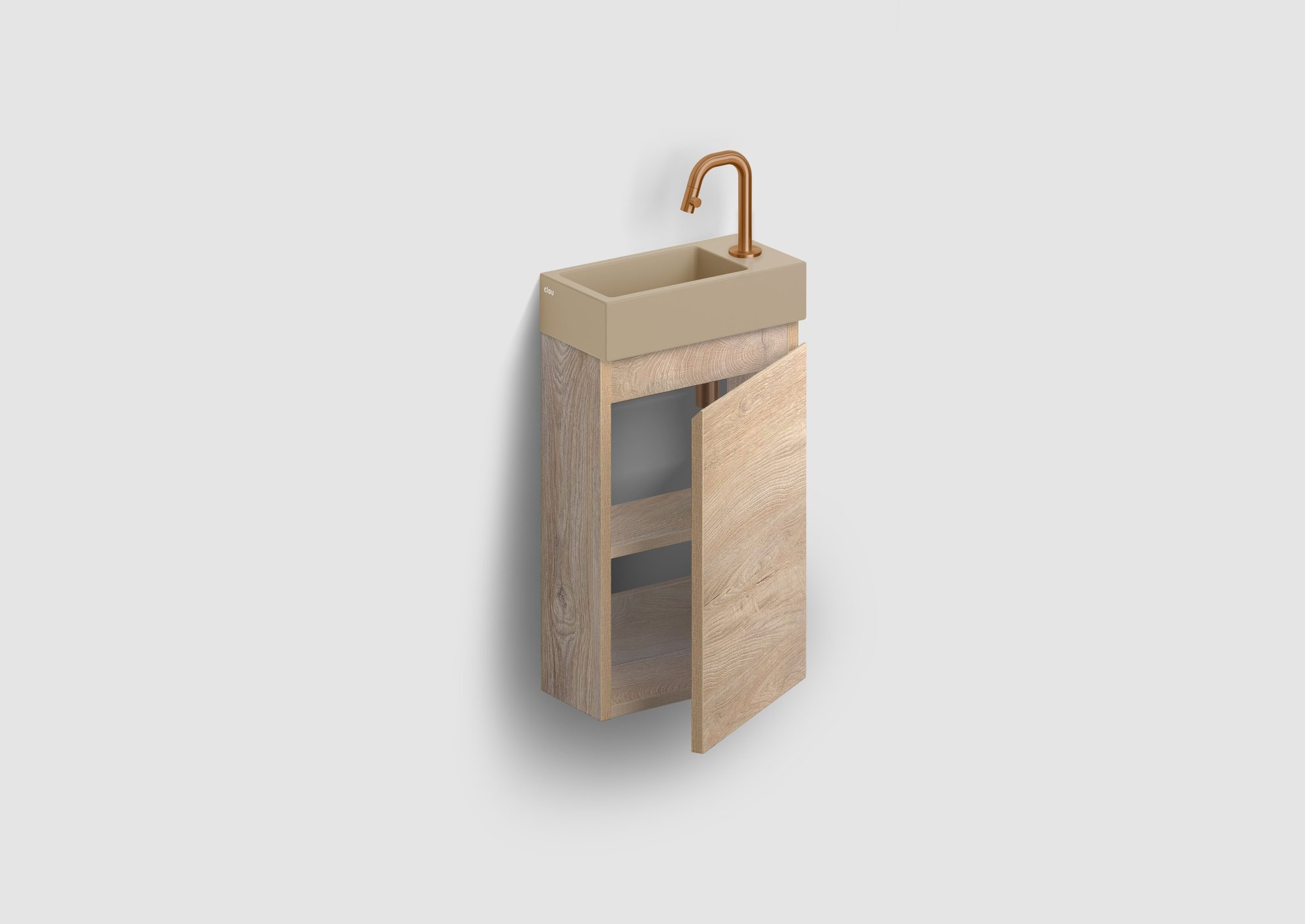 Clou InBe fonteinonderkast 36x18x55cm - rechts - grieks eiken - IB/07.16.7036.63 - Afbeelding 8