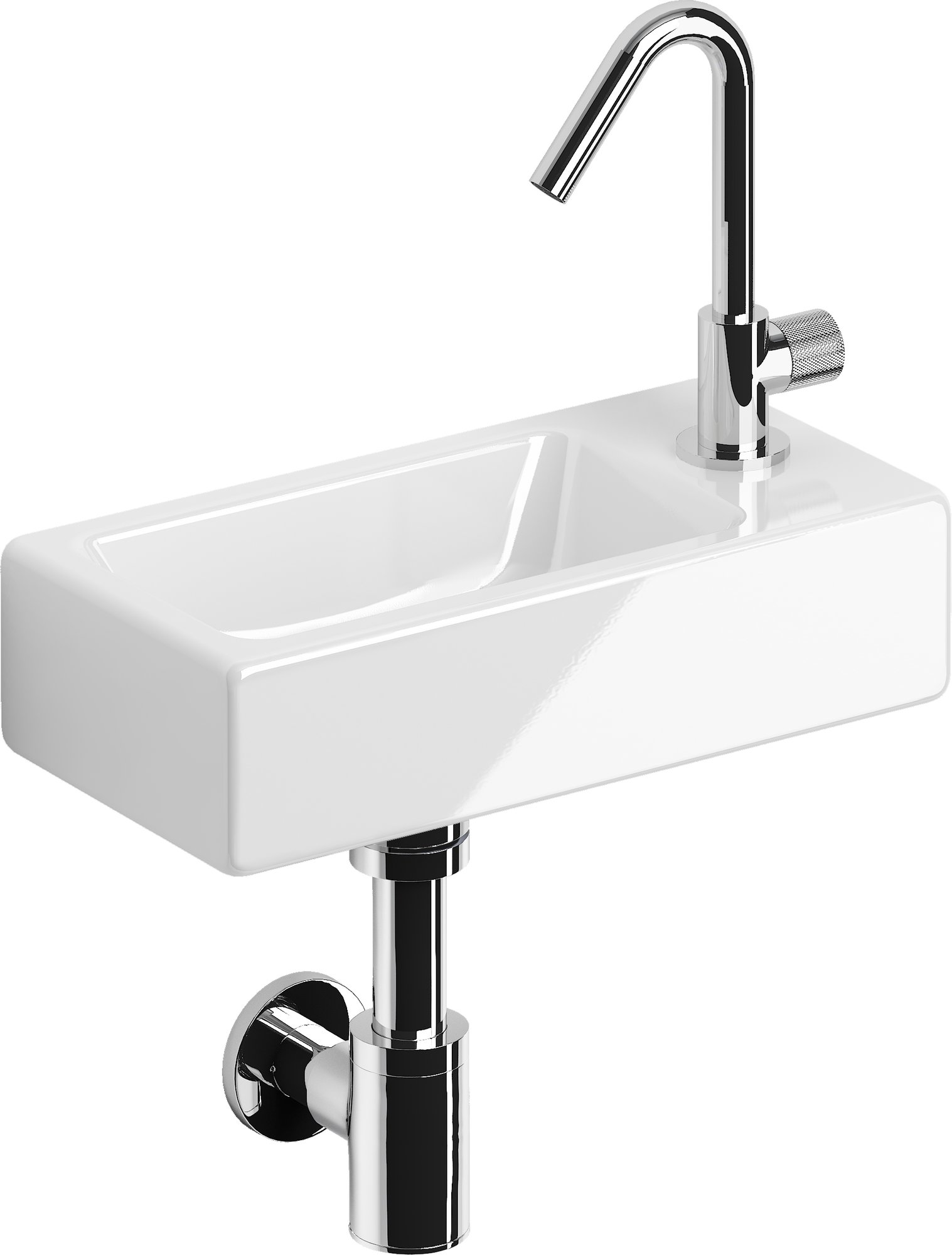 Clou One-Click Flush fonteinmeubel set 36x18cm met toebehoren - grieks eiken - OC/03.00052.29 - Afbeelding 2