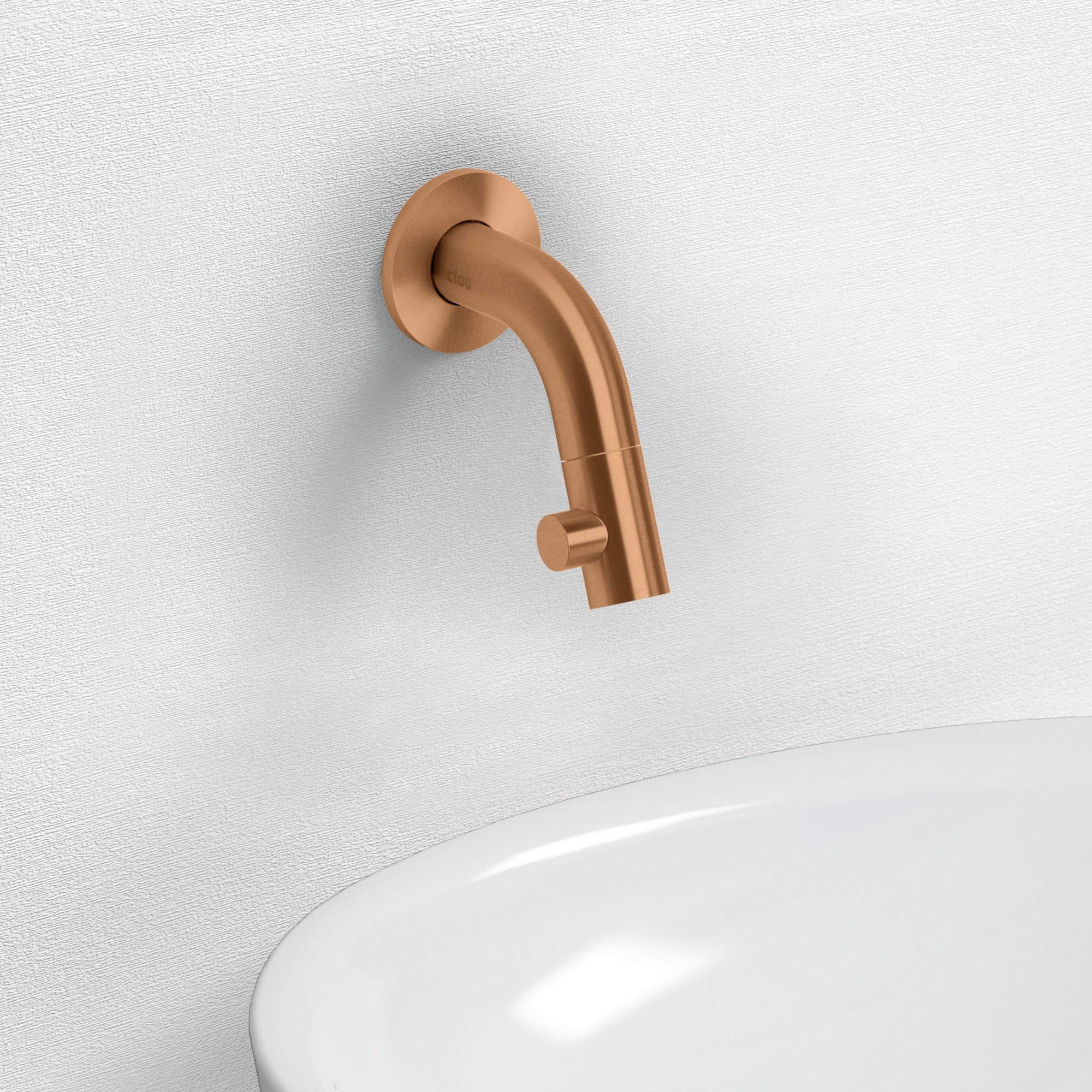 Clou Vale fonteinset 38cm - wastafel mosterd - geborsteld brons pvd - OC/03.00055.83 - Afbeelding 3