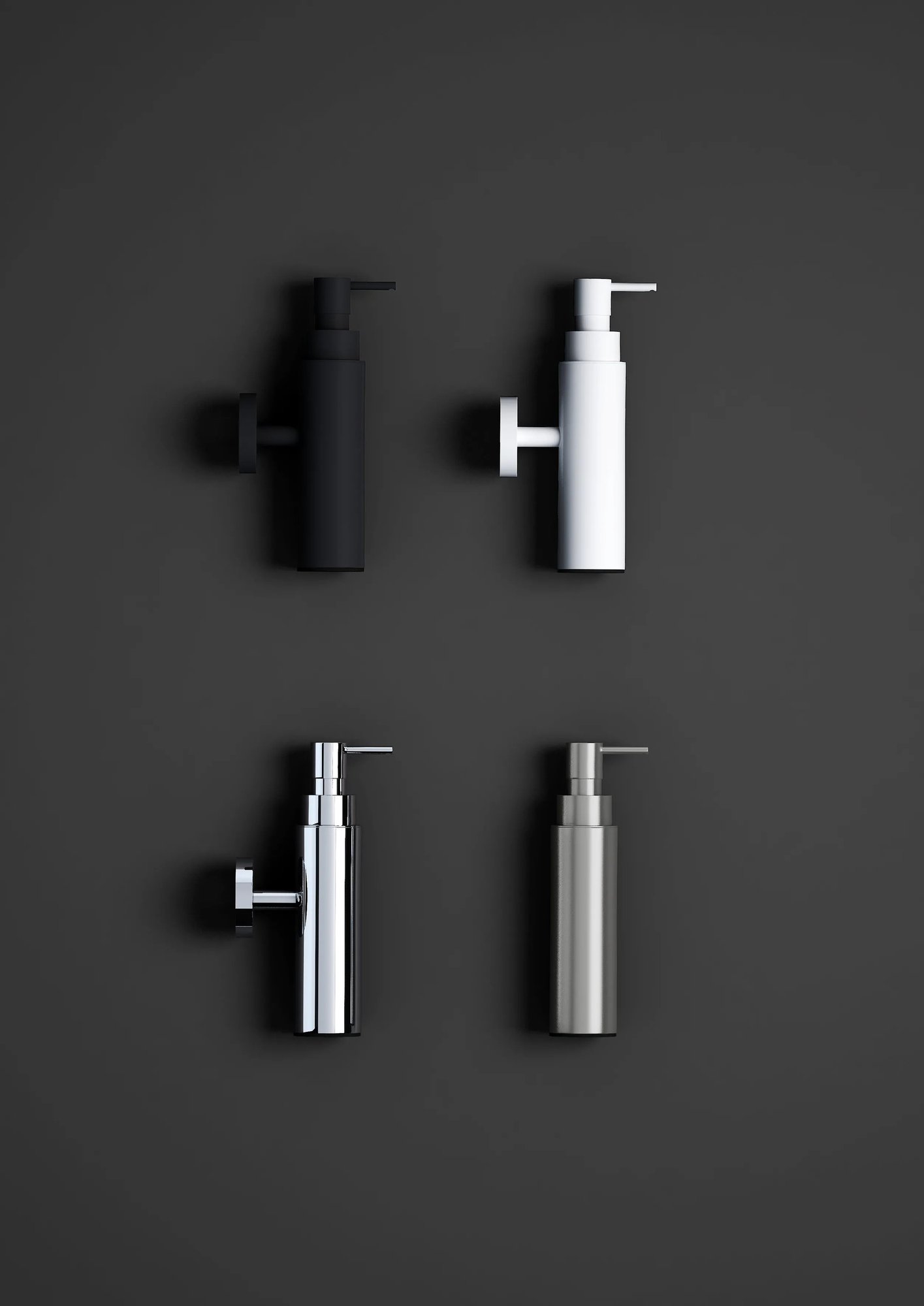 Clou Sjokker zeepdispenser wand 100cc - mat zwart - SJ/09.26045.21 - Afbeelding 5