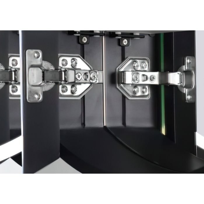 Spiegelkast SPK61000 - 120x70x14 cm - 2 Deuren - Directe LED verlichting - Aluminium - Met spiegelverwarming - SPK61120 - Afbeelding 3