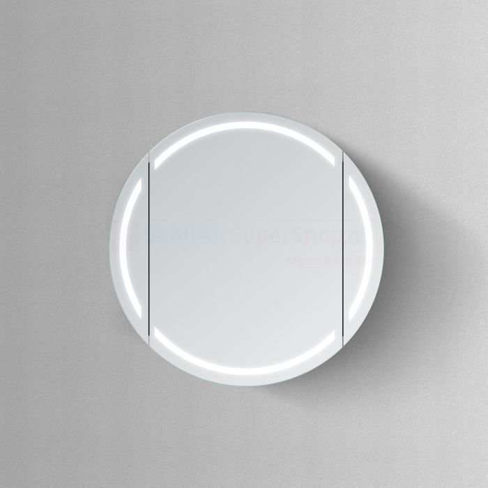 Spiegelkast SPK81000 - 60x60x13 cm - 1 Deur - Directe LED verlichting - Aluminium - Met spiegelverwarming - SPK81060 - Afbeelding 3