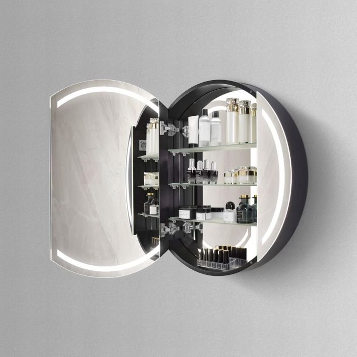 Hipp Spiegelkast SPK81000 - 80x80x13 cm - 1 Deur - Directe LED verlichting - Aluminium - Met spiegelverwarming - SPK81080 - Afbeelding 2