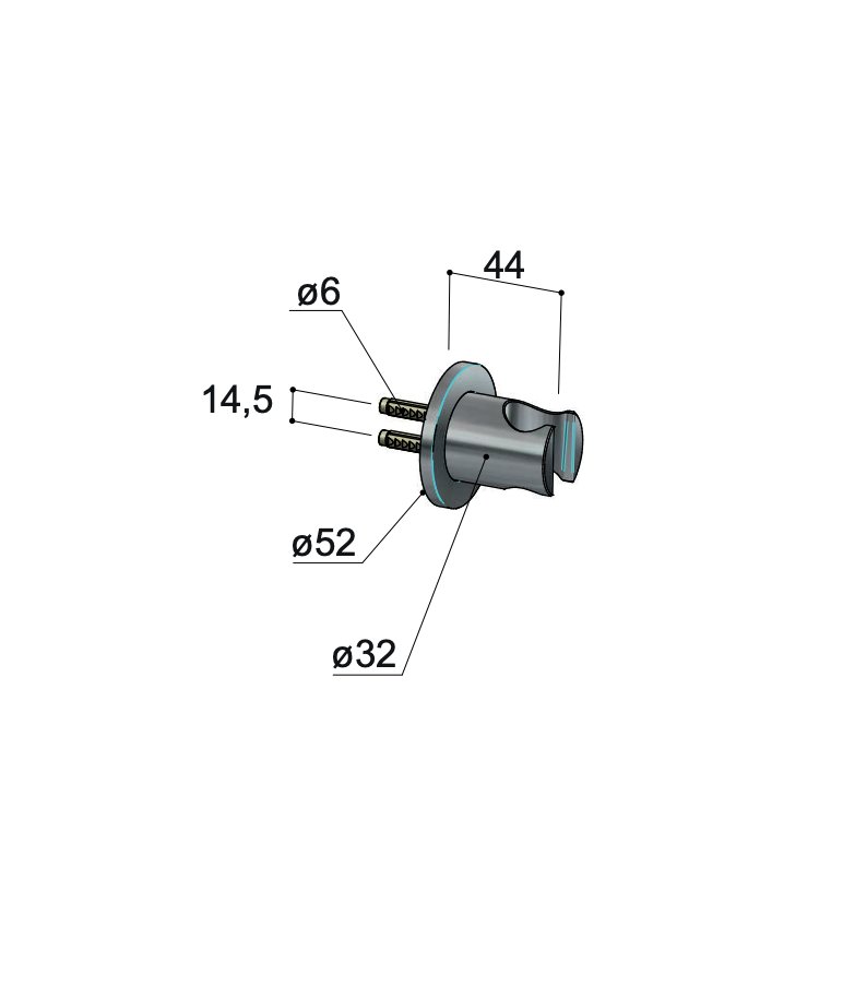 Hotbath Archie Wandsteun - Geborsteld koper PVD - AR514BCP - Afbeelding 2