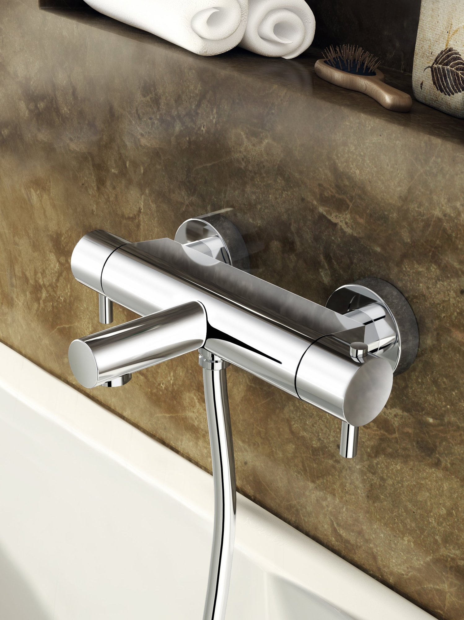Hotbath Cobber Thermostaatkraan - Wand Montage - Chroom - B022CR - Afbeelding 4