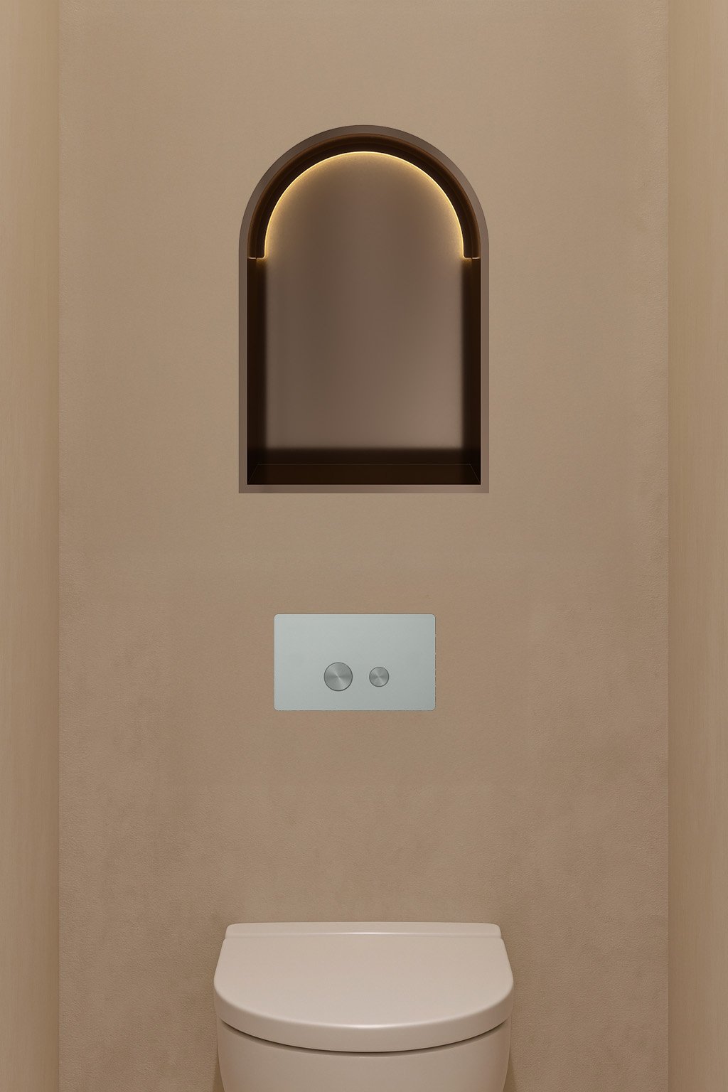 Hotbath &More inbouwnis 30x45x10cm toogmodel - LED verlichting - tuscan bronze - BOW30LTB - Afbeelding 3