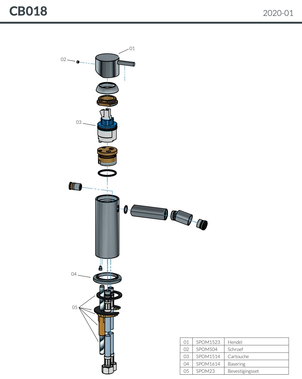 Hotbath Cobber Bidetkraan - Geborsteld koper PVD - CB018BCP - Afbeelding 4