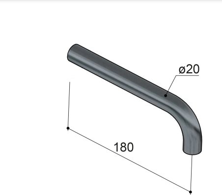 Hotbath Cobber CB094 uitloop tbv cb105 / cb106 - 18cm - geborsteld nikkel - CB094-18GN - Afbeelding 2