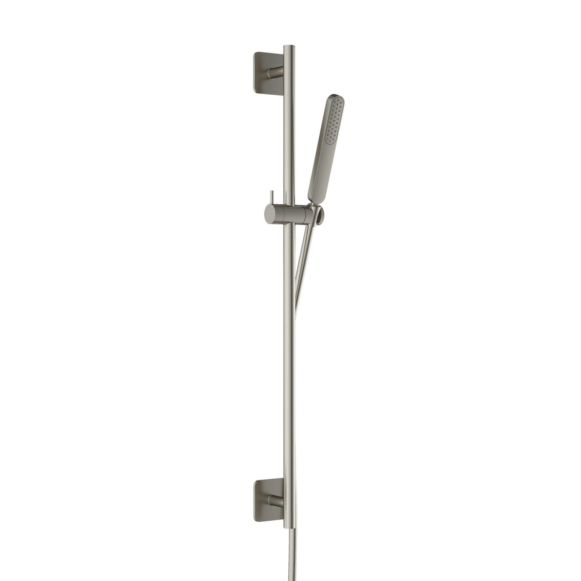 Hotbath Gal GL309 verstelbare glijstang 100 cm met doucheslang 1,5 mtr en handdouche - Geborsteld nikkel - GL309GN - Afbeelding 2