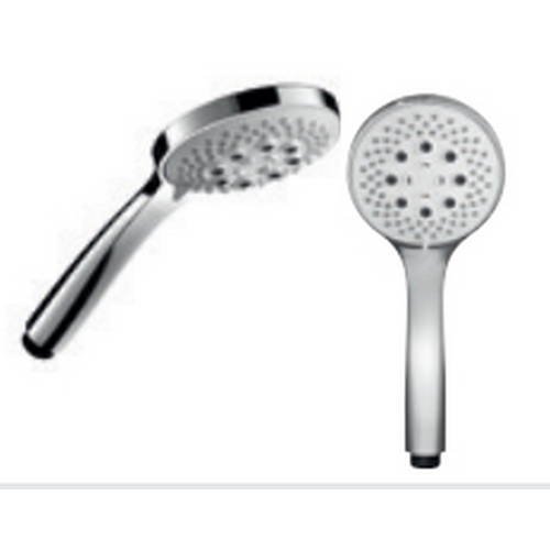 Hotbath Mate Handdouche - Rond model - Geborsteld nikkel - HDS2GN - Afbeelding 4