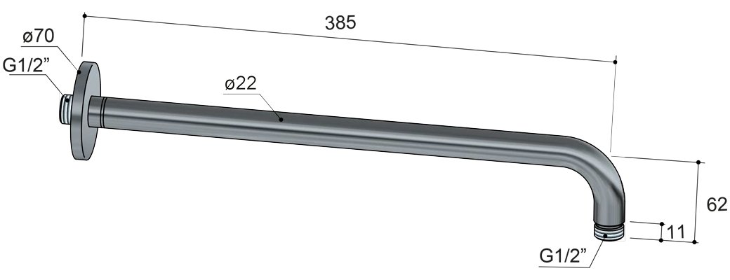 Hotbath Cobber Inbouw Doucheset - 20 cm Hoofddouche - Rond Model Handdouche - Wandarm - Zonder Glijstang - Geborsteld koper PVD - IBS20ABCP1 - Afbeelding 6