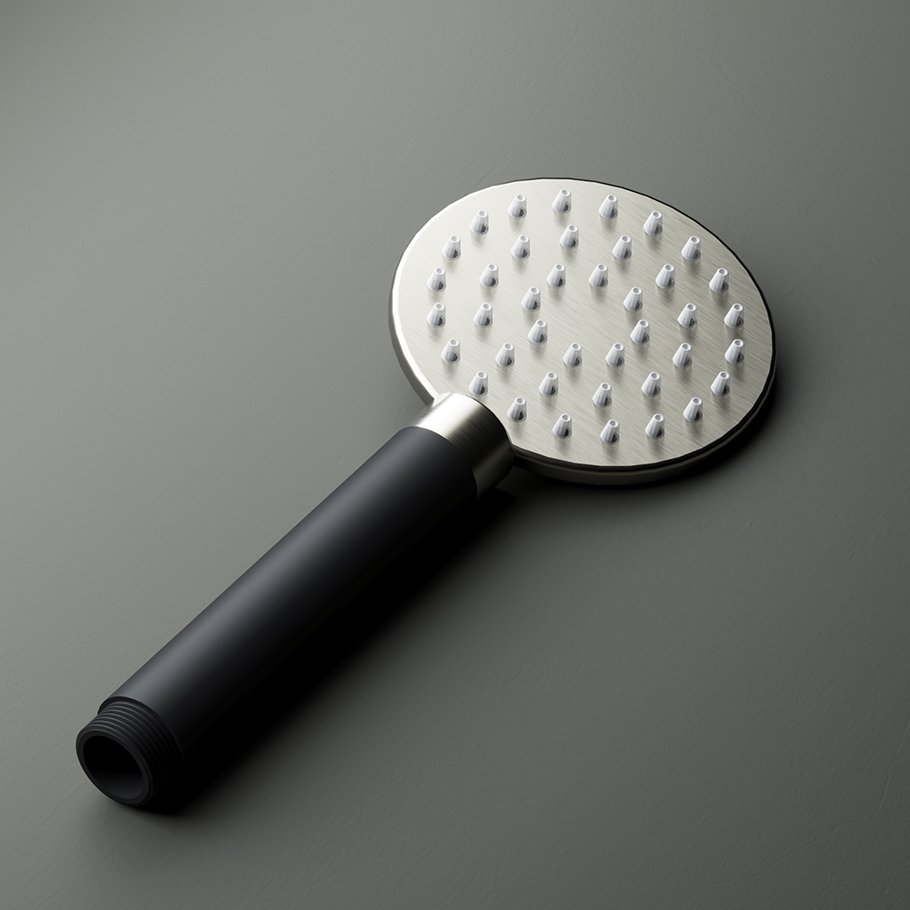 Hotbath Cobber Handdouche - Rond model - Geborsteld nikkel - M353GN - Afbeelding 2