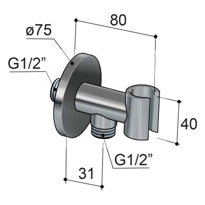 Hotbath Cobber Wandsteun - Mat wit - M515WH - Afbeelding 2