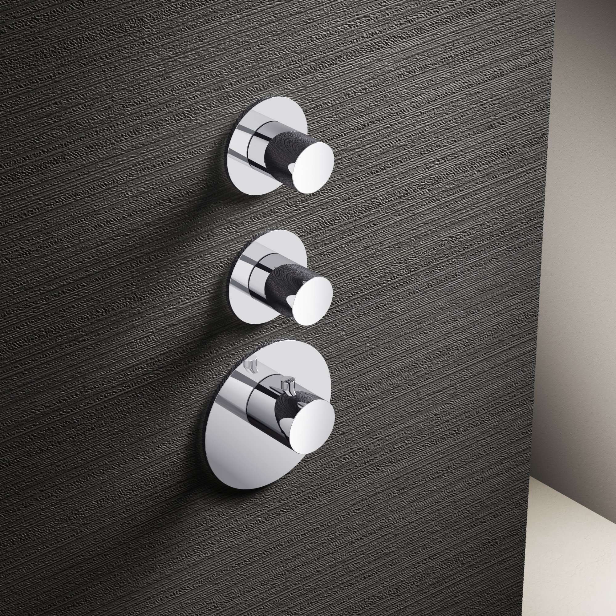 Hotbath Mate Thermostaat Set - Met 2 Stopkranen - Geborsteld nikkel - MHF012GN - Afbeelding 2