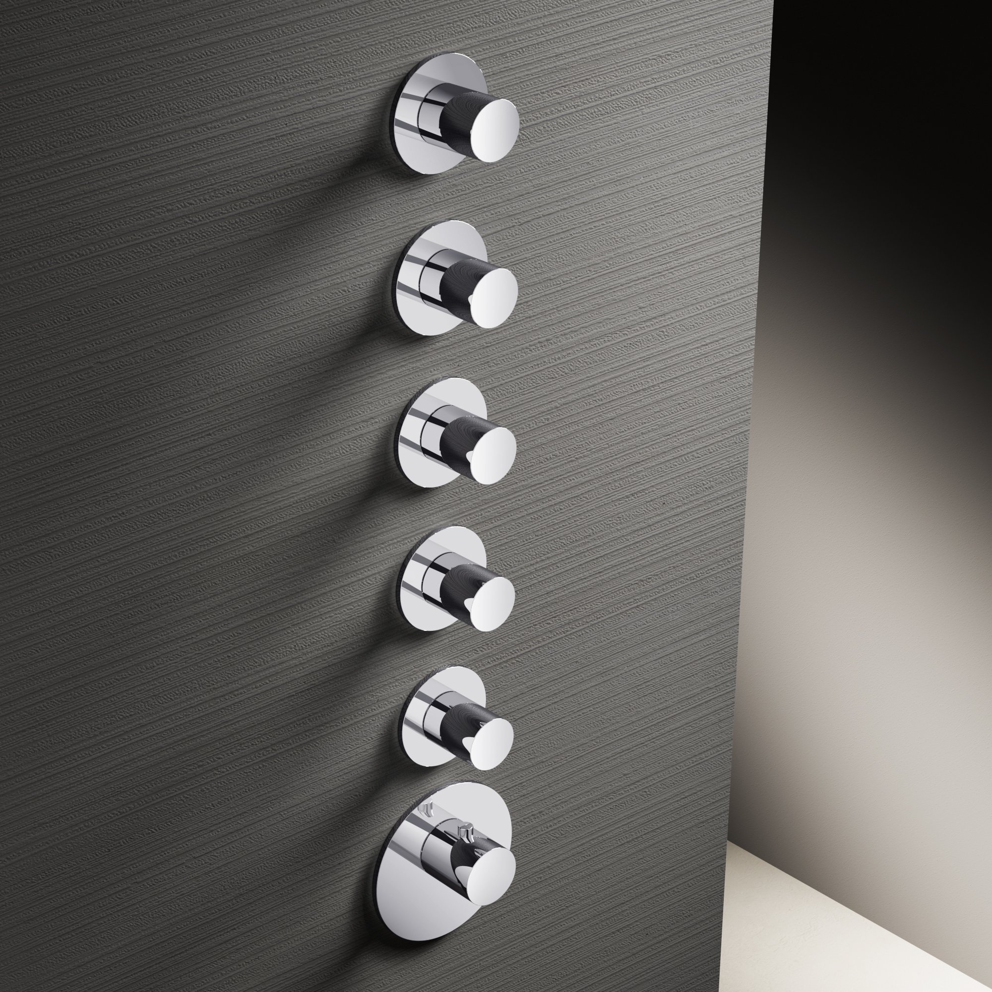 Hotbath Mate Thermostaat Set - Met 5 Stopkranen - Geborsteld nikkel - MHF015GN - Afbeelding 2