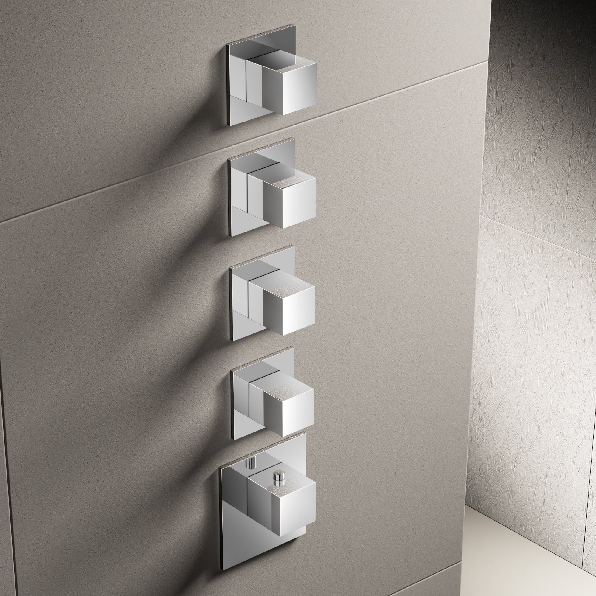 Hotbath Mate Thermostaat Set - Met 4 Stopkranen - Chroom - MHF034CR - Afbeelding 2