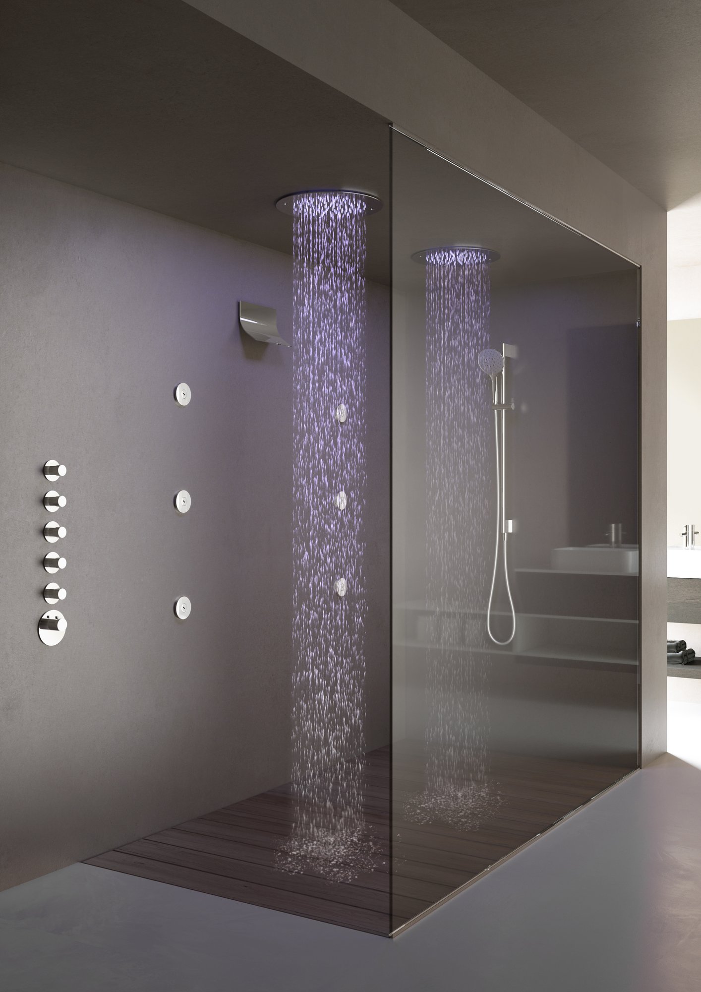 Hotbath Mate Thermostaat Set - Met 5 Stopkranen - Geborsteld nikkel - MHR5GN - Afbeelding 3