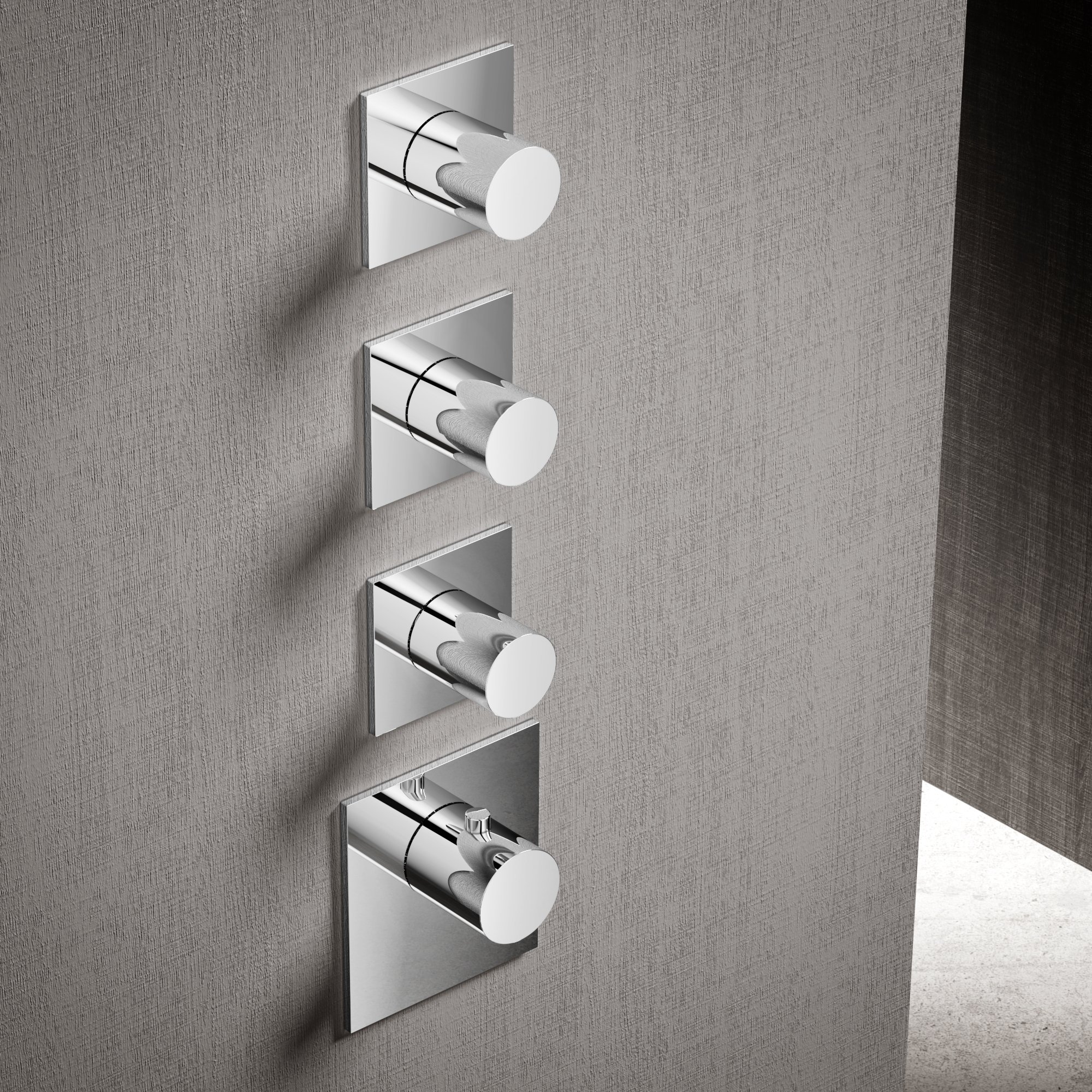 Hotbath Mate Thermostaat Set - Met 3 Stopkranen - Chroom - MHRQ3CR - Afbeelding 2