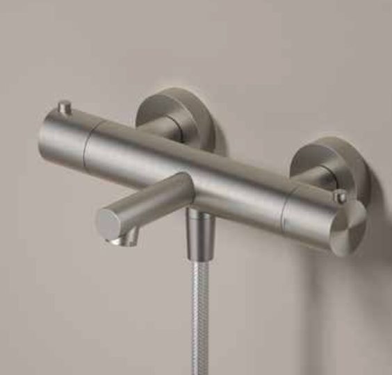 Hotbath Archie AR122 badthermostaat RVS 316 - Geborsteld koper PVD - AR122BCP