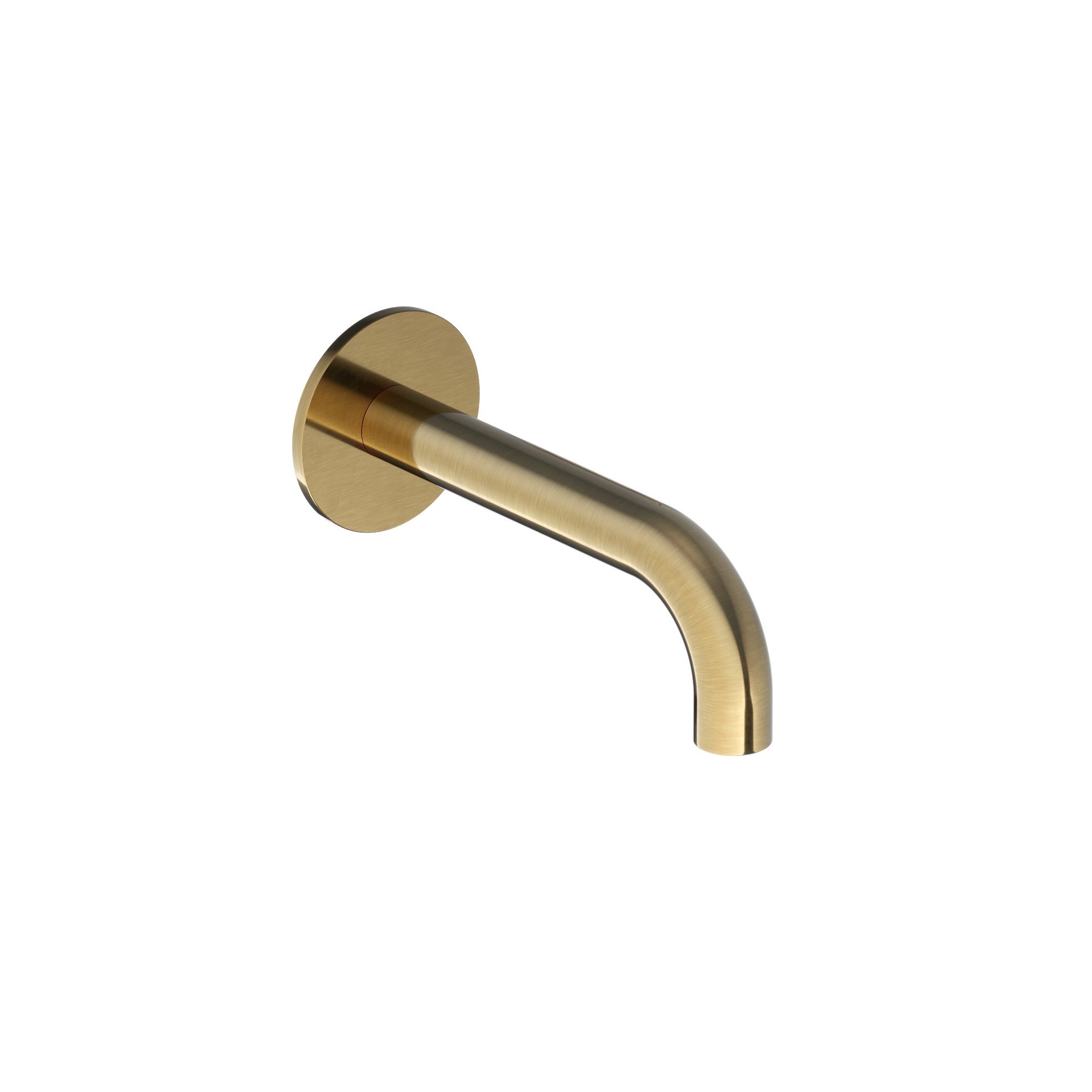 Hotbath Cobber CB095 universele uitloop - 15cm - geborsteld messing - CB095-15BB