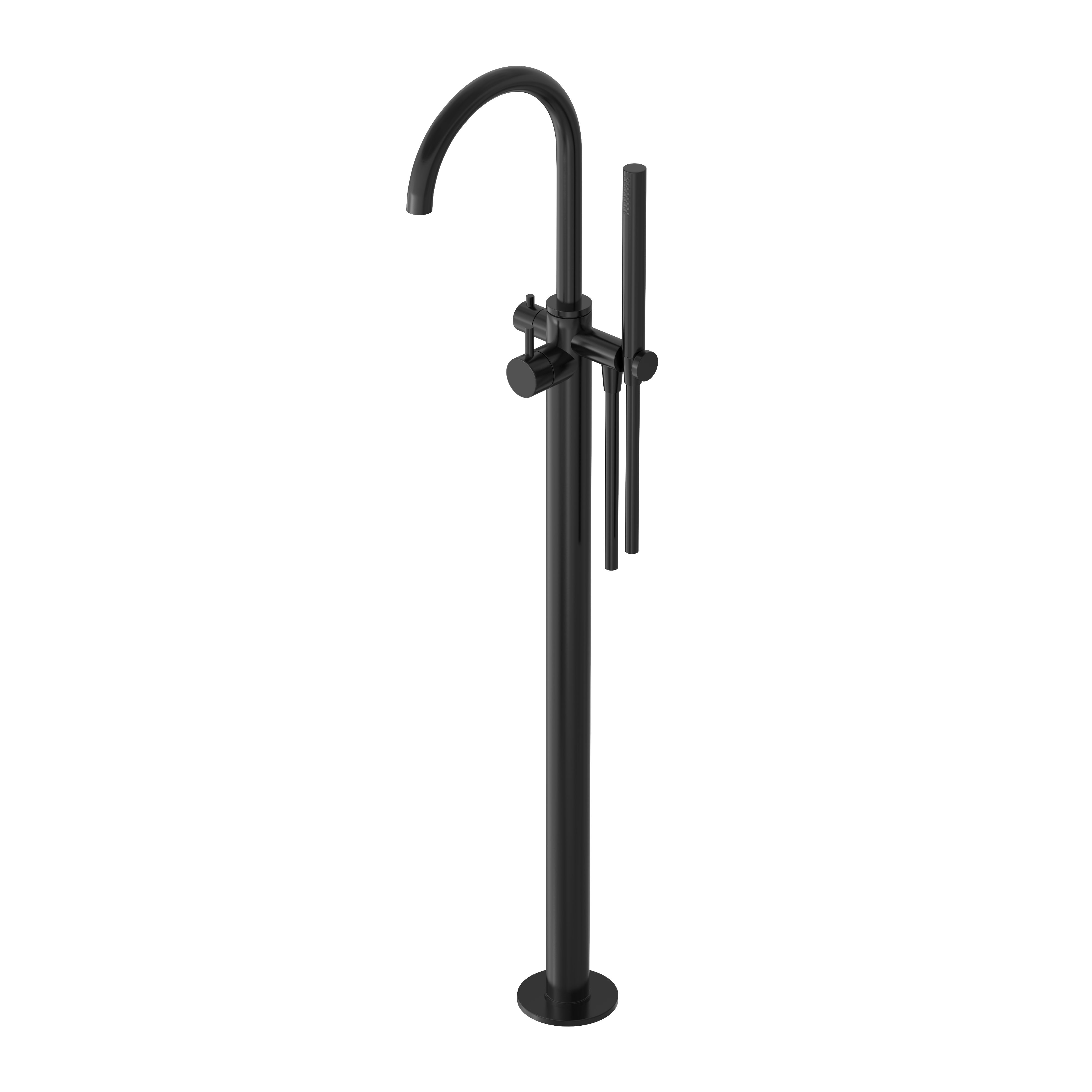 Hotbath Cobber CB177EXT afbouwdeel voor vrijstaande badmengkraan - geborsteld zwart PVD - CB187EXTMBP