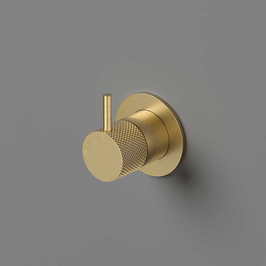 Hotbath Cobber X CX111EXT afbouwdeel voor inbouw 2-weg omstel - geborsteld zwart PVD - CX111EXTMBP