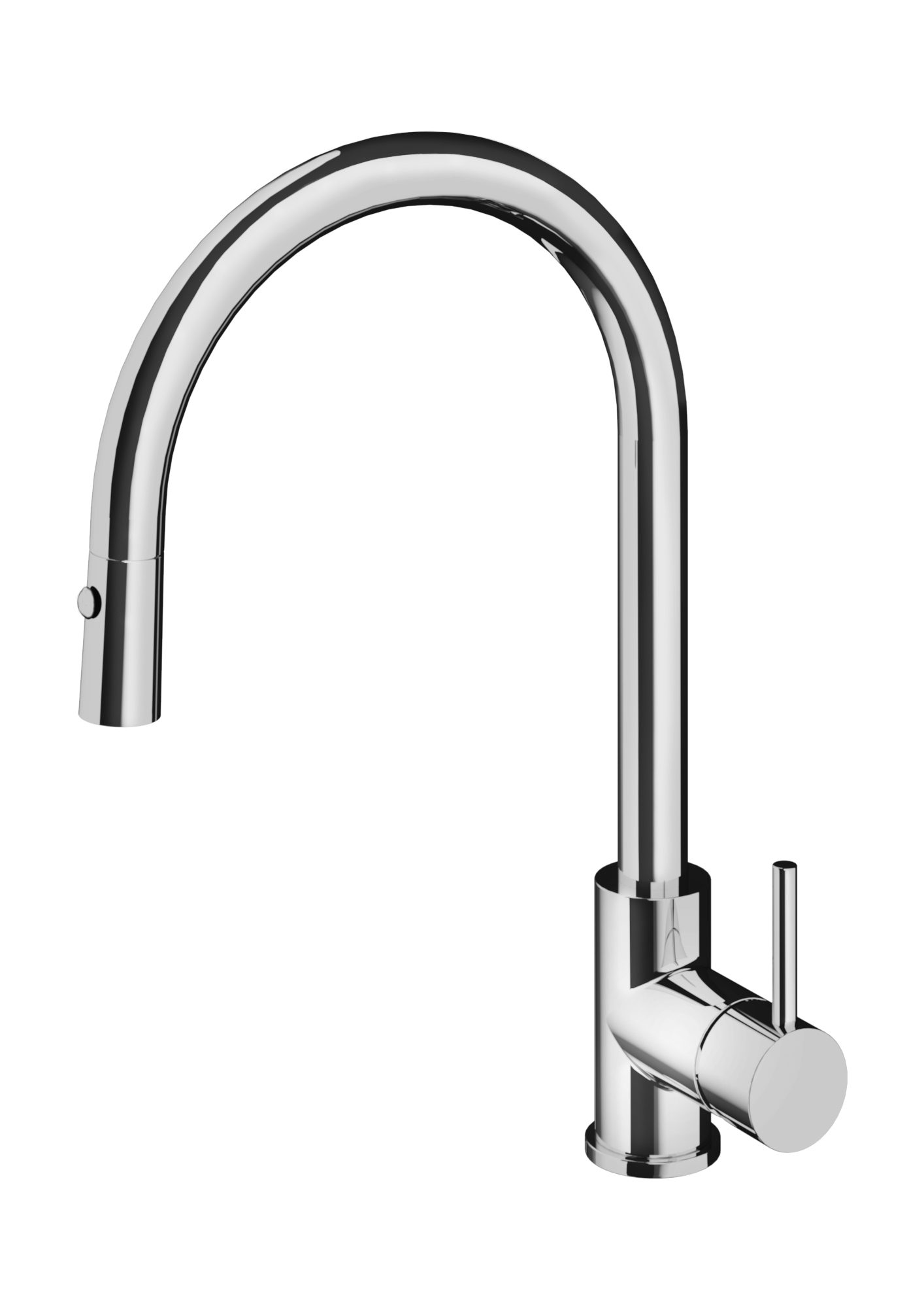 Hotbath Fellow FKM14 keukenkraan met uittrekbare handdouche - geborsteld zwart PVD - FKM14MBP