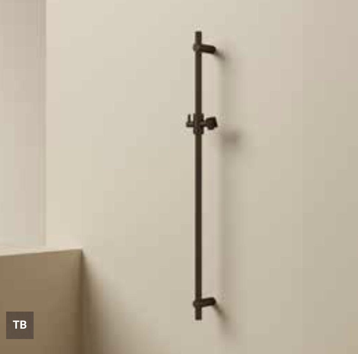 Hotbath M311 glijstang 90cm - Tuscan bronze - M311TB