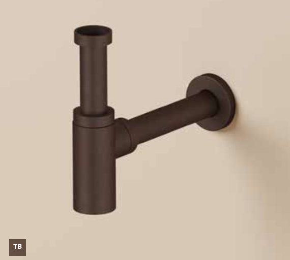 Hotbath P035 wastafelsifon - Tuscan bronze - P035TB