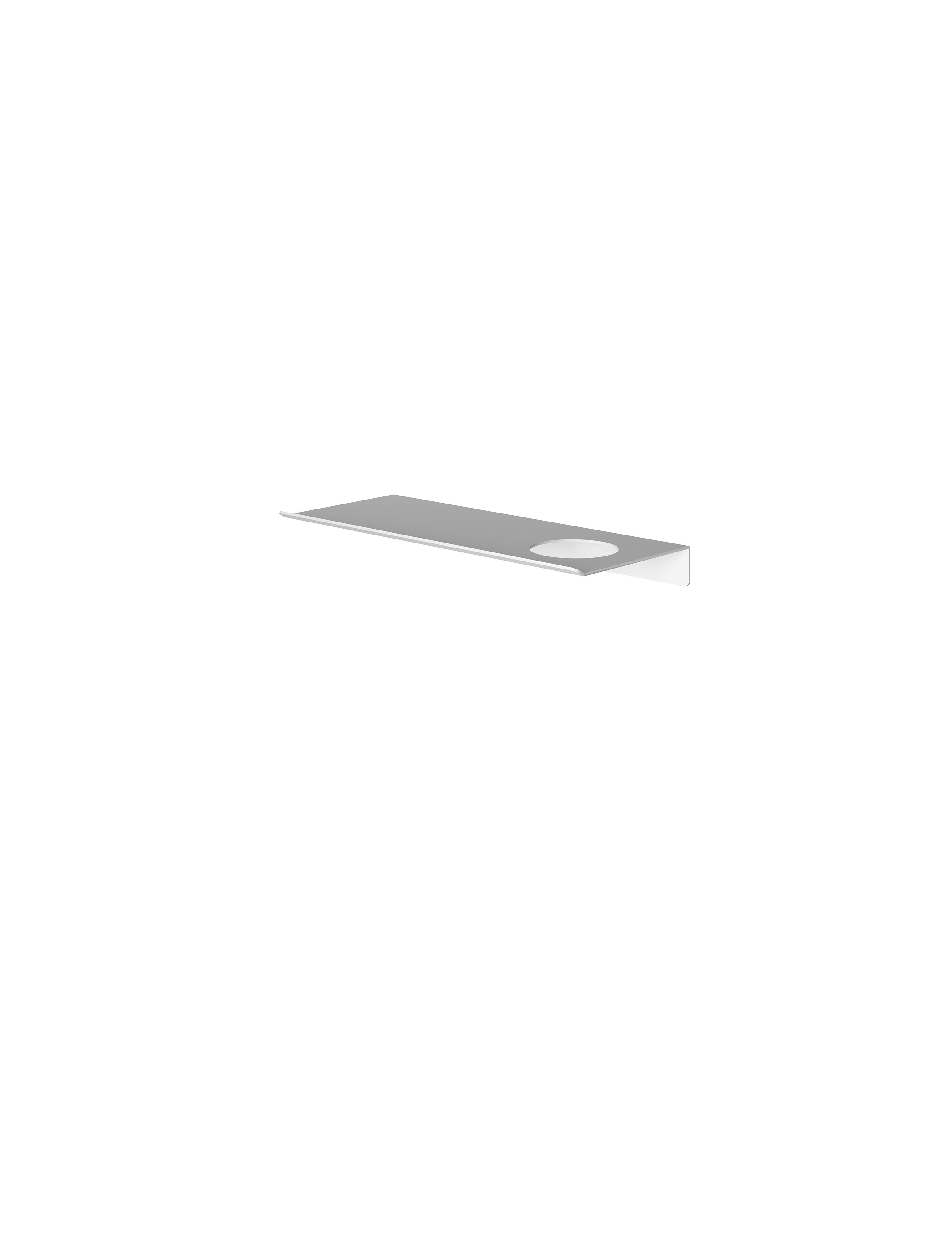 Hotbath &More planchet 30cm - 1 uitsparing - mat wit - SH030HWH
