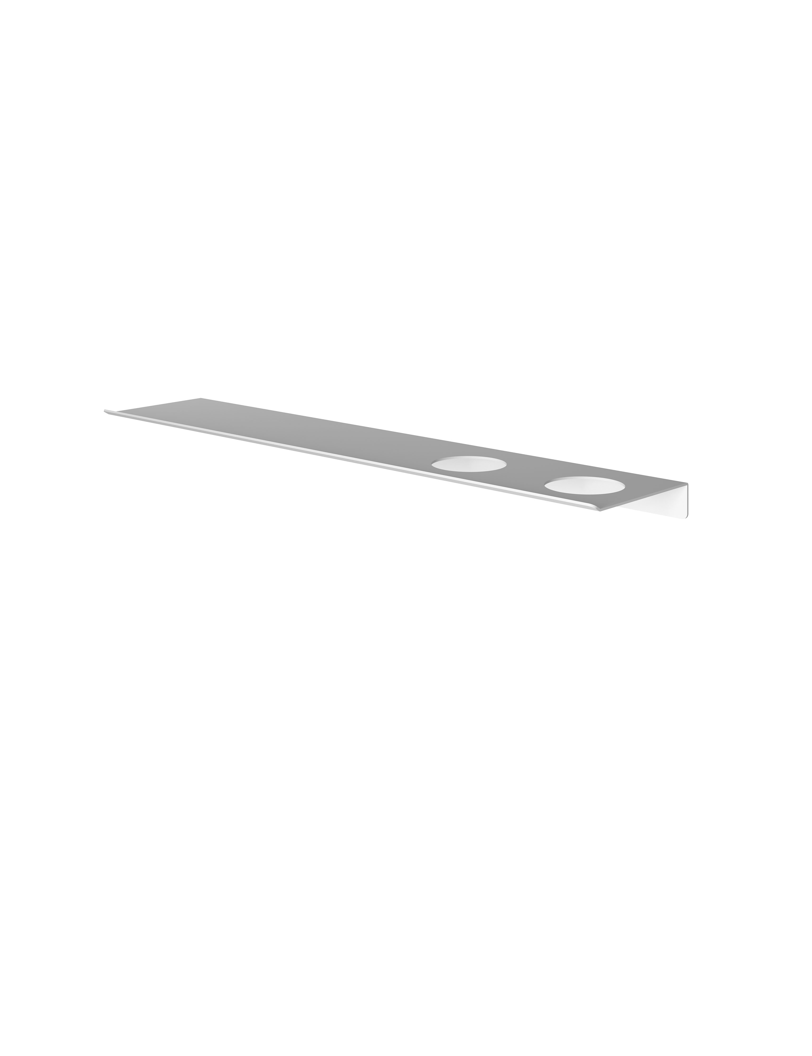 Hotbath &More planchet 60cm - 2 uitsparingen - mat wit - SH060H2WH
