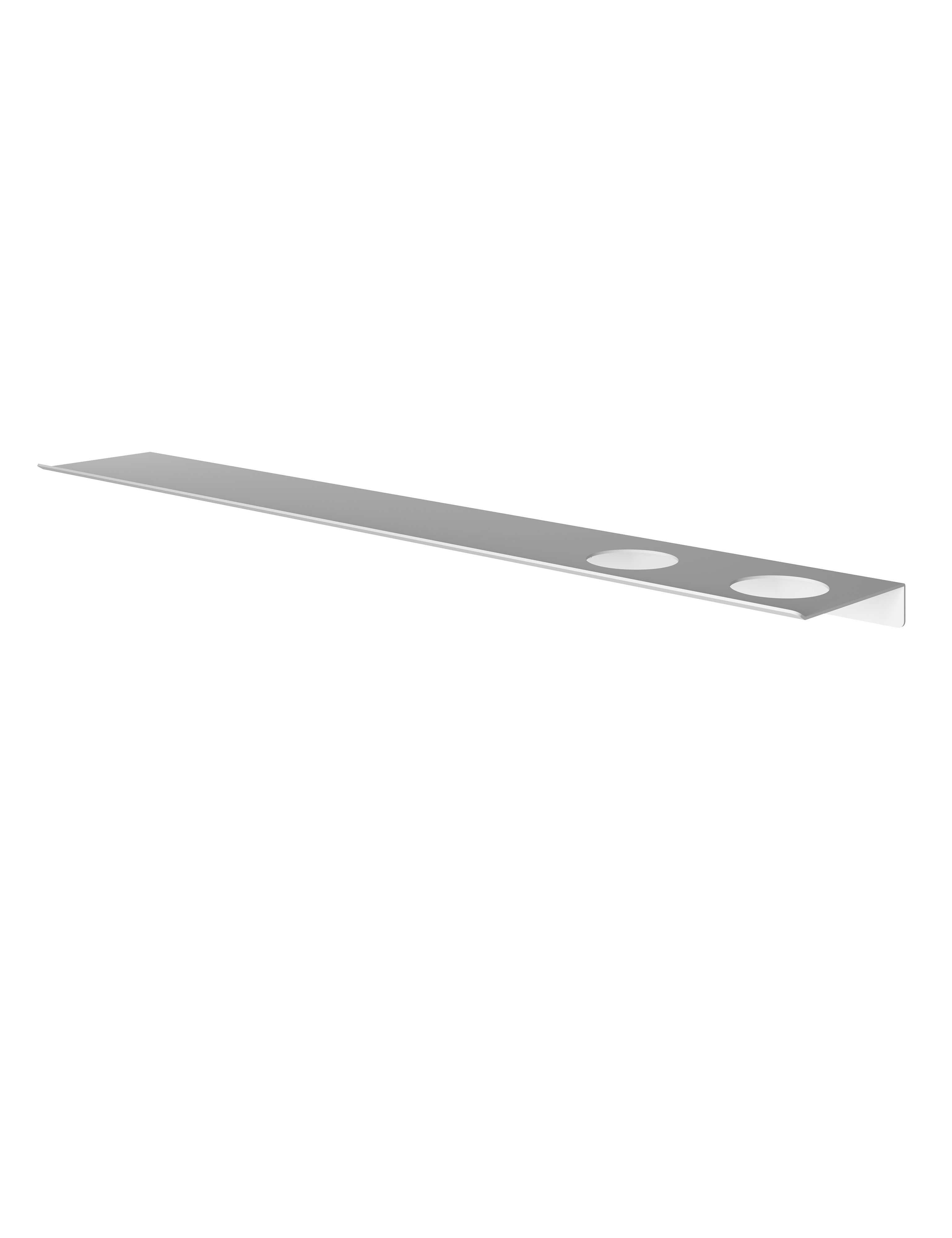Hotbath &More planchet 80cm - 2 uitsparingen - mat wit - SH080H2WH