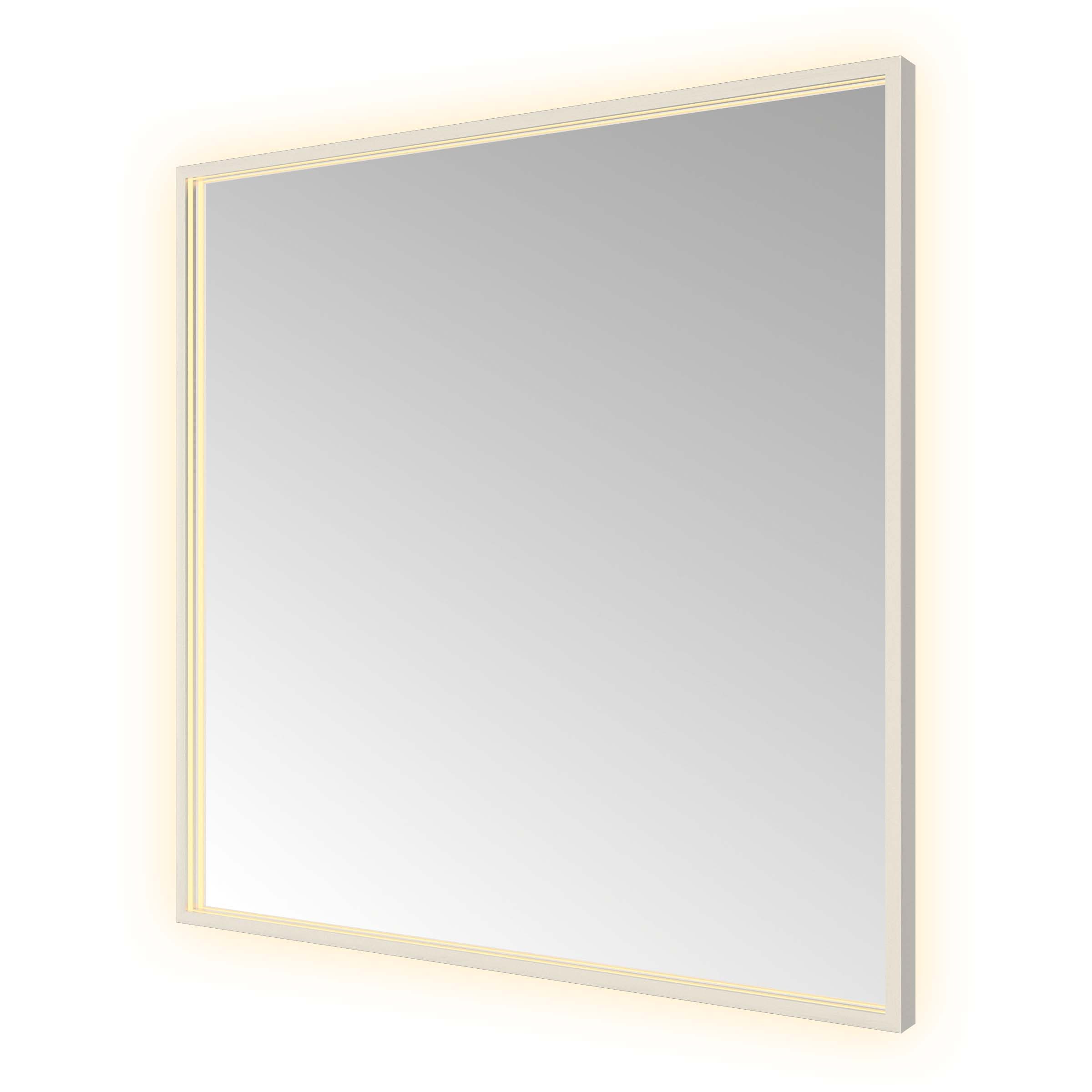 Hotbath &More spiegel square 80x80cm directe & indirecte verlichting - RVS 316 - SQU80IX