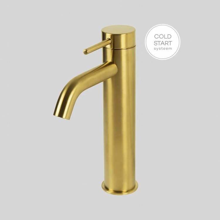 Lagoo Wastafelmengkraan Medium Brushed Brass PVD Goud - G1102BB