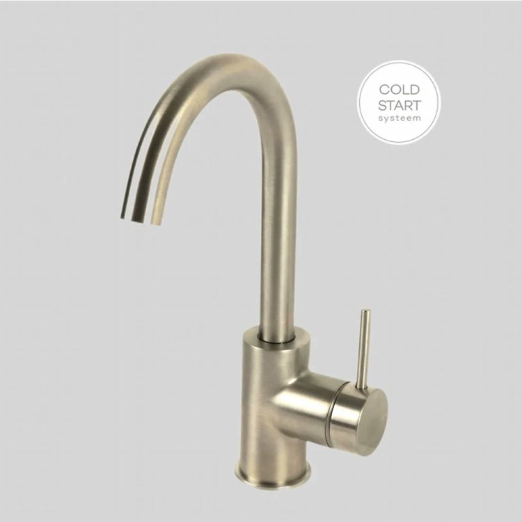 Lagoo Wastafelmengkraan Draaibare Uitloop Brushed Nickel - G1110BN