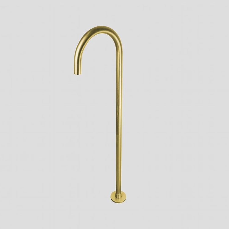 Lagoo Vrijstaande Baduitloop 3202 – Brushed Brass - G3202BB