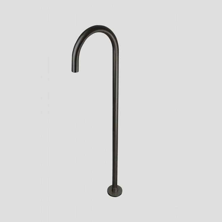 Lagoo Vrijstaande Baduitloop 3202 – Matt Black - G3202MB