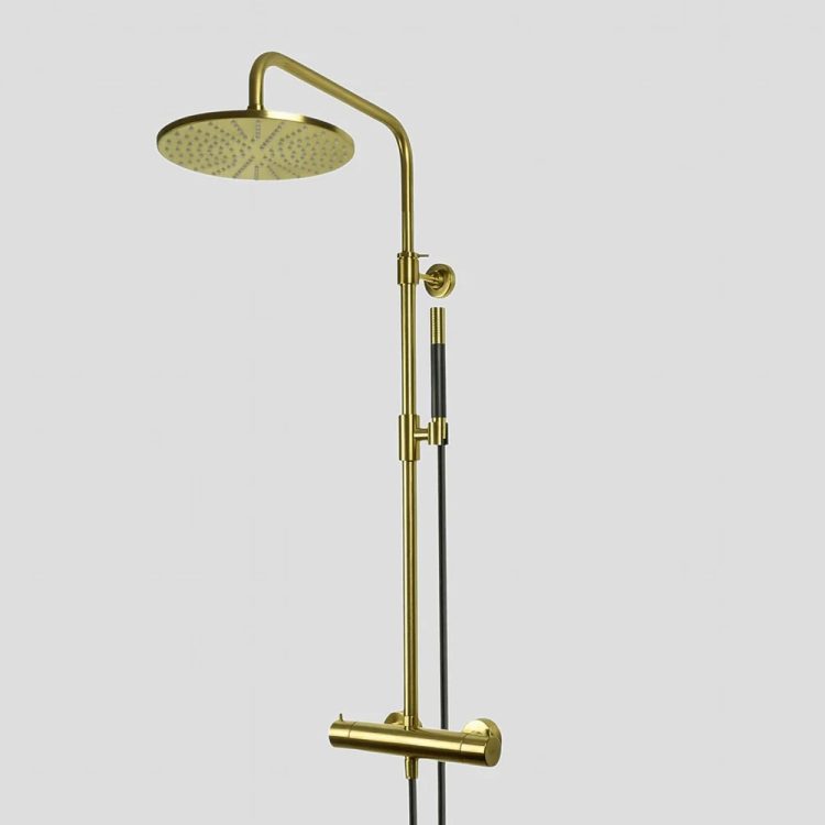 Lagoo Thermostatische Doucheset 5201 – Brushed Brass Goud - G5201BB