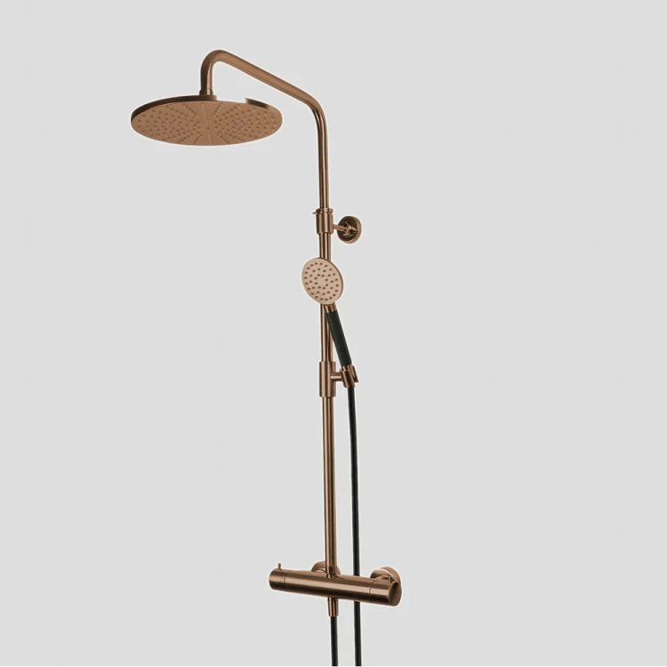 Lagoo Thermostatische Doucheset 5203 – Brushed Copper Koper - G5203BK