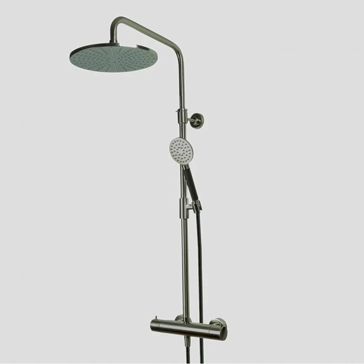 Lagoo Thermostatische Doucheset 5203 – Brushed Gun Metal - G5203GM