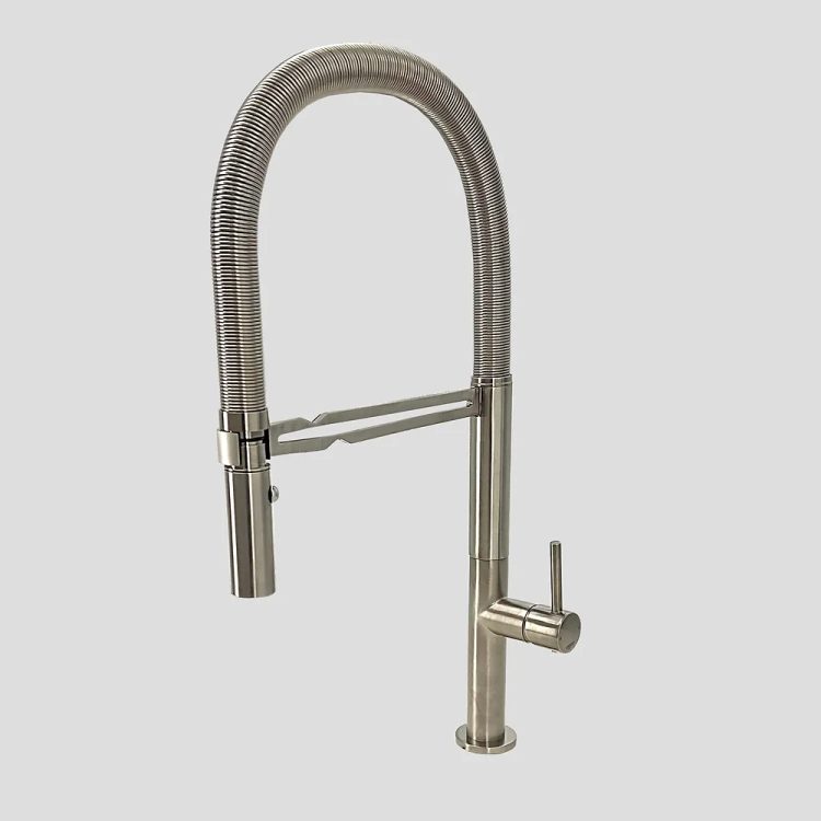 Lagoo Keukenmengkraan met flexibele uitneembare handdouche 7008 – Brushed Nickel - G7008BN