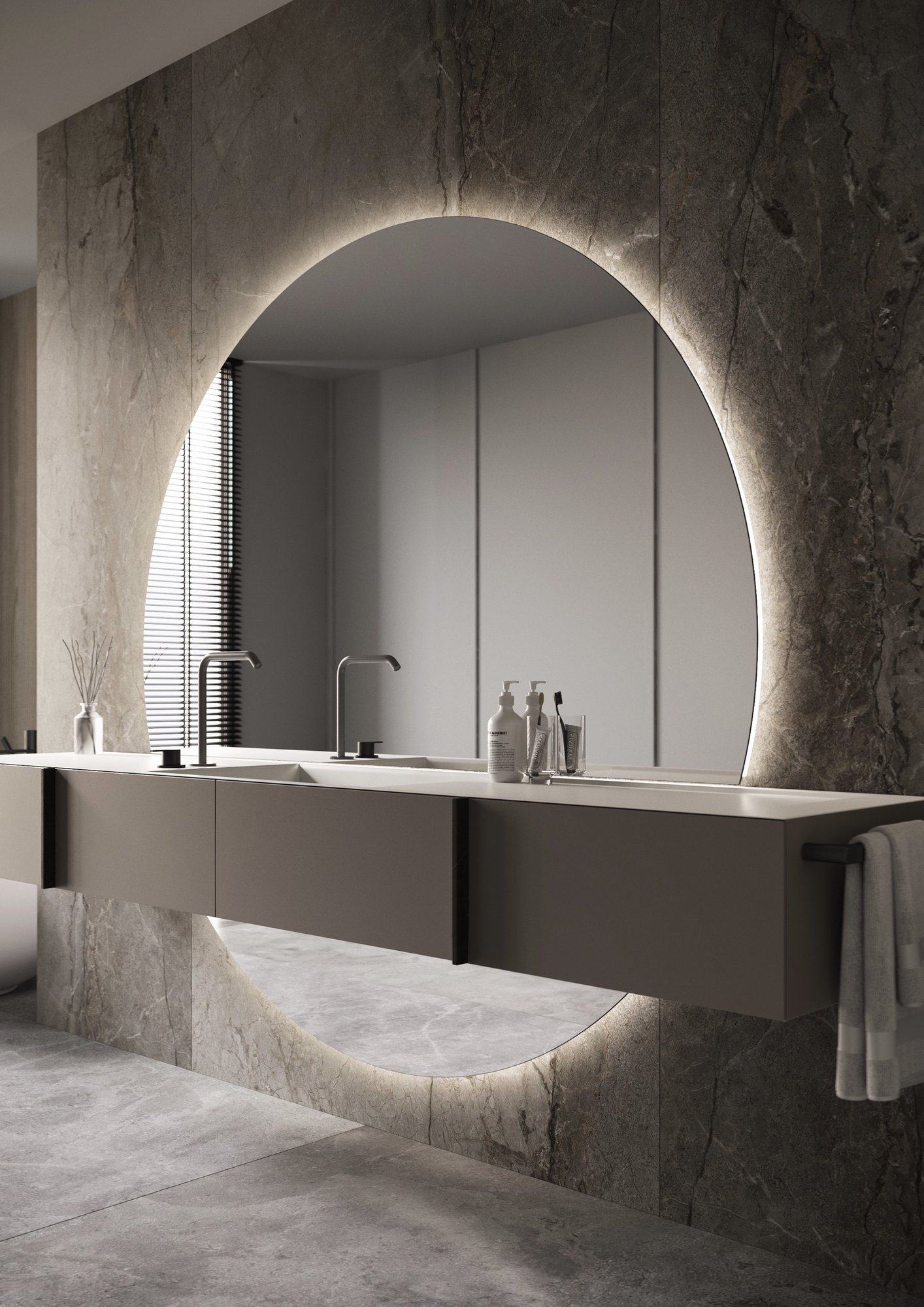 Martens & Meijer Horizon Spiegel - 180 cm x 100 cm - Met LED - HOR18001 - Afbeelding 3