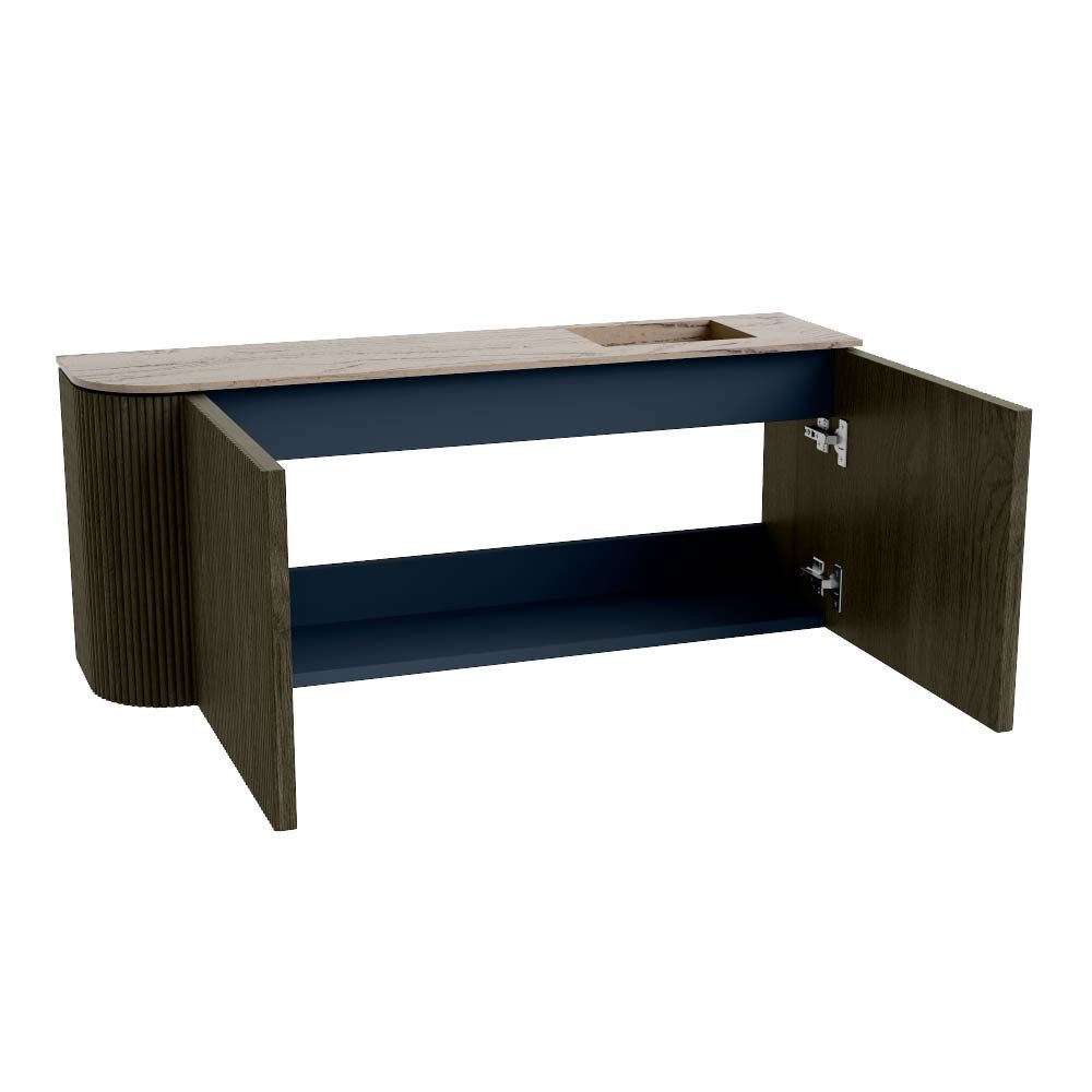 Mondiaz Toiletmeubel Joya Dlux Shadow - 101.6 cm - Wastafel FAYE Arena - 1 kraangat - Solid Surface - Met spoelbak Rechts - Afbeelding 9