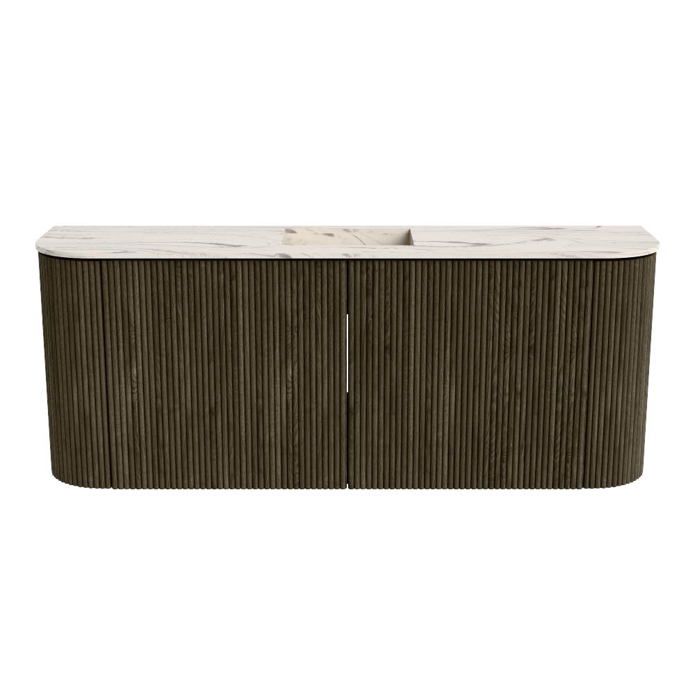 Mondiaz Toiletmeubel Joya Dlux Shadow - 103.2 cm - Wastafel FAYE Nata - Zonder kraangat(en) - Solid Surface - Met spoelbak Midden - Afbeelding 8