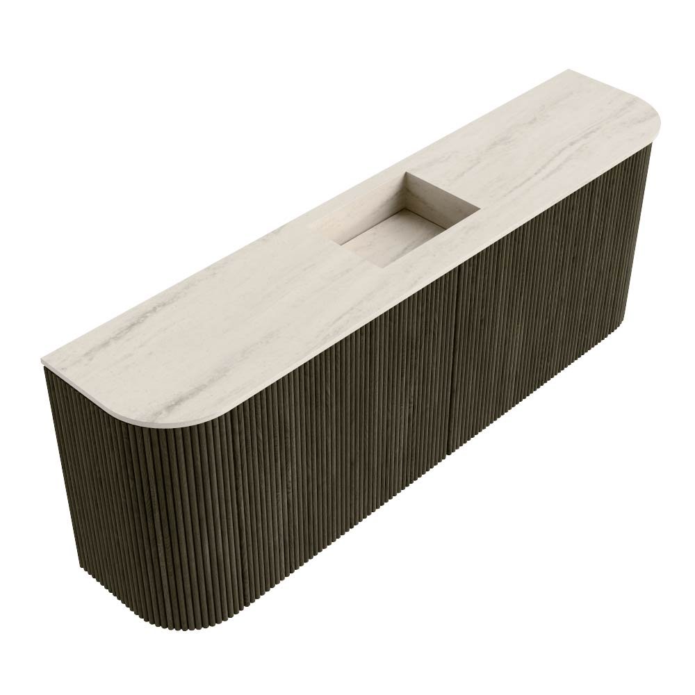 Mondiaz Toiletmeubel Joya Dlux Shadow - 113.2 cm - Wastafel FAYE Meli - Zonder kraangat(en) - Solid Surface - Met spoelbak Midden - Afbeelding 6