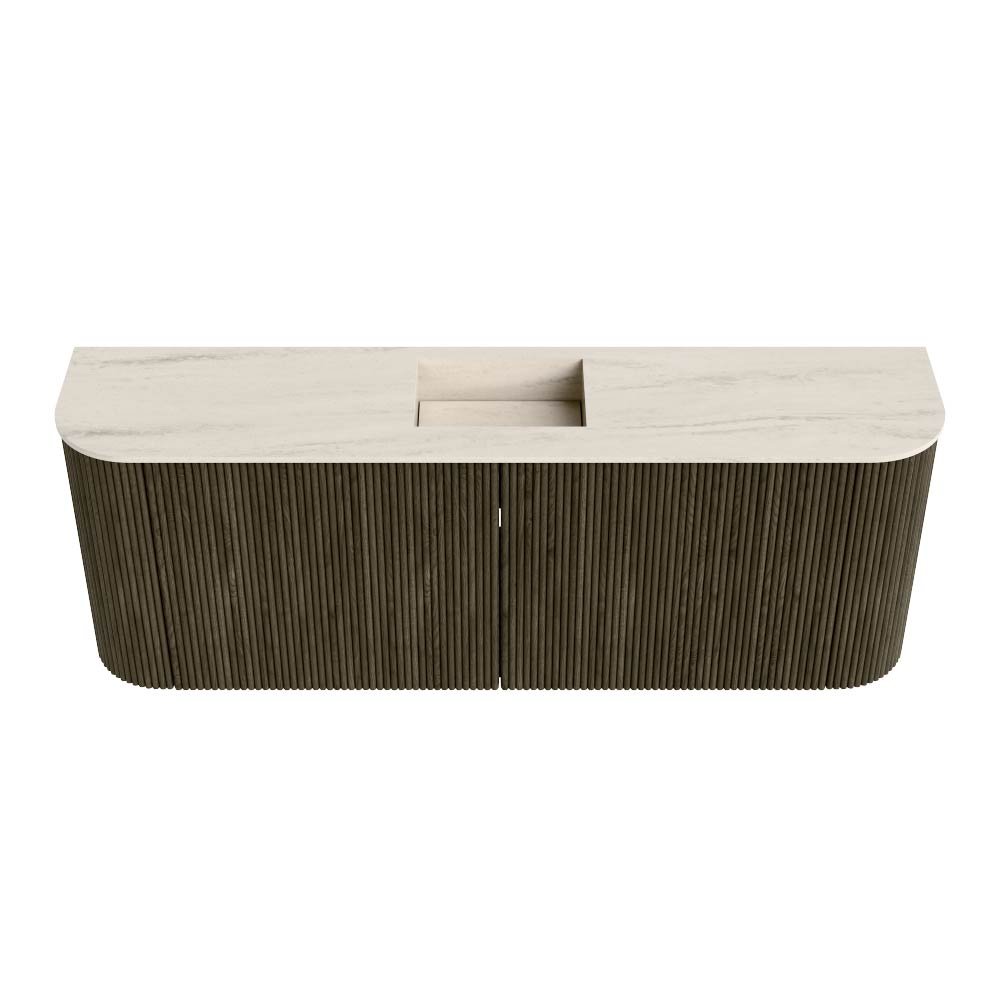 Mondiaz Toiletmeubel Joya Dlux Shadow - 113.2 cm - Wastafel FAYE Meli - Zonder kraangat(en) - Solid Surface - Met spoelbak Midden - Afbeelding 7