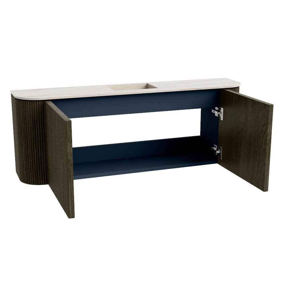 Mondiaz Toiletmeubel Joya Dlux Shadow - 113.2 cm - Wastafel FAYE Meli - Zonder kraangat(en) - Solid Surface - Met spoelbak Midden - Afbeelding 9