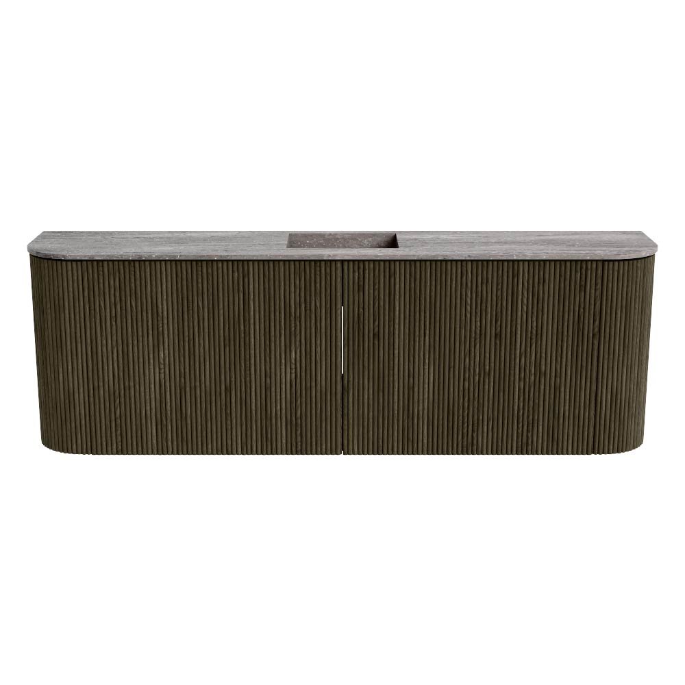 Mondiaz Toiletmeubel Joya Dlux Shadow - 123.2 cm - Wastafel FAYE Saba - Zonder kraangat(en) - Solid Surface - Met spoelbak Midden - Afbeelding 8