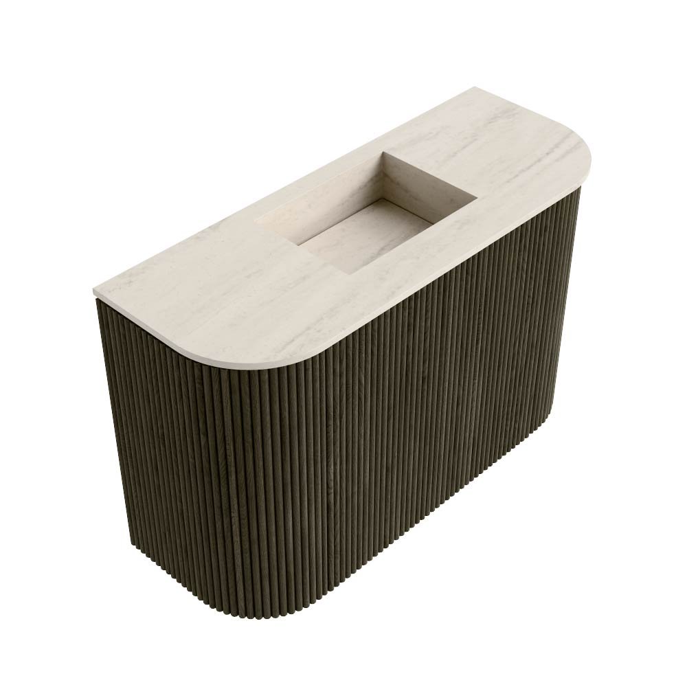 Mondiaz Toiletmeubel Joya Dlux Shadow - 63.2 cm - Wastafel FAYE Meli - Zonder kraangat(en) - Solid Surface - Met spoelbak Midden - Afbeelding 6