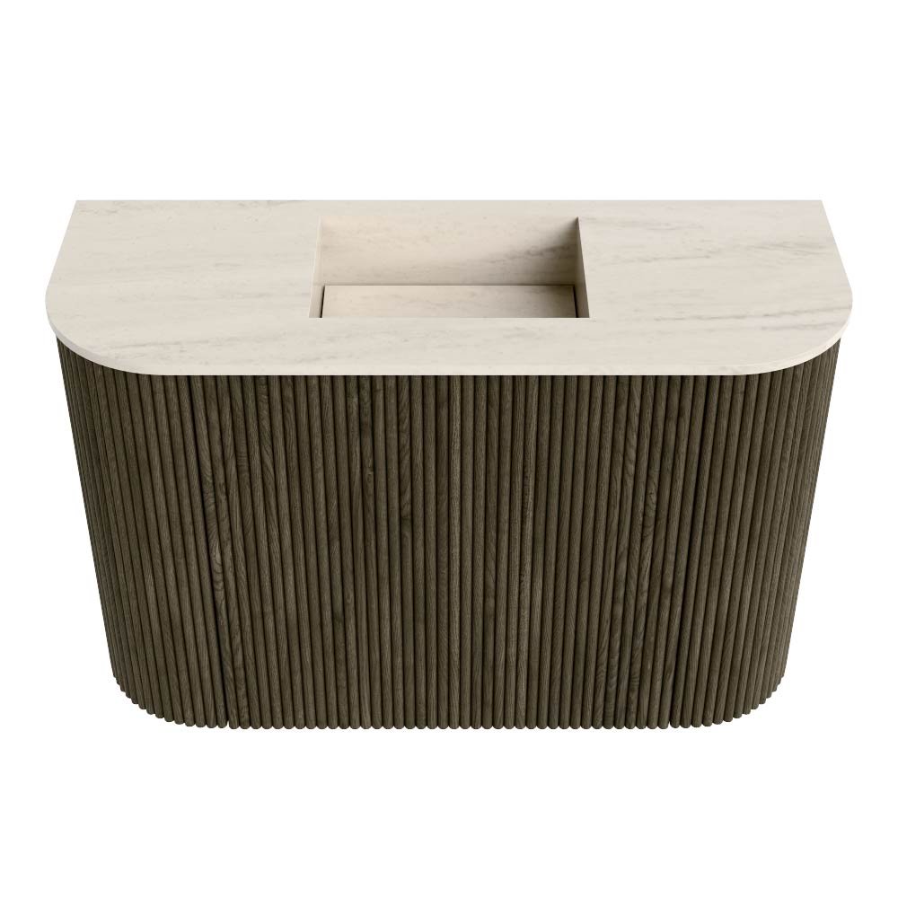 Mondiaz Toiletmeubel Joya Dlux Shadow - 63.2 cm - Wastafel FAYE Meli - Zonder kraangat(en) - Solid Surface - Met spoelbak Midden - Afbeelding 7
